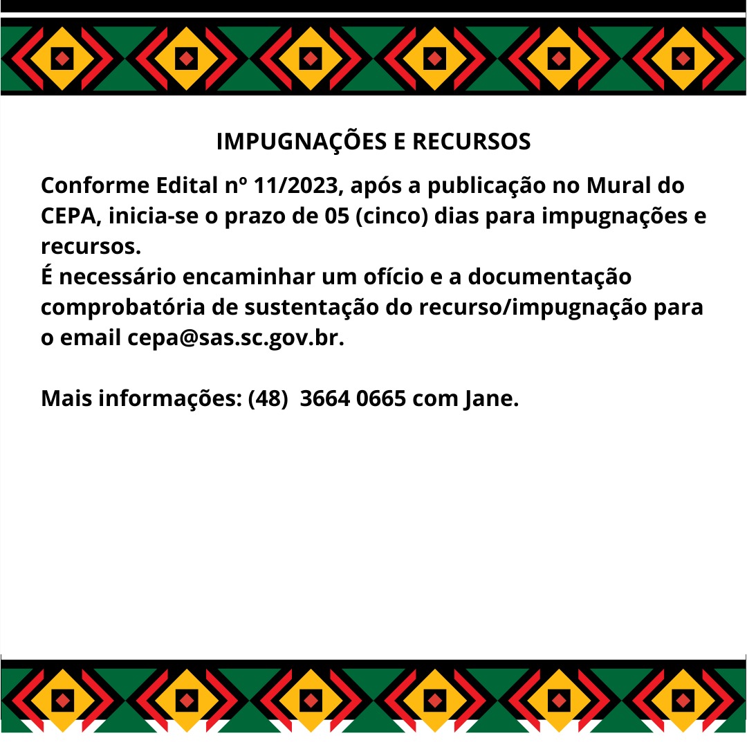 Impugnações e Recursos
