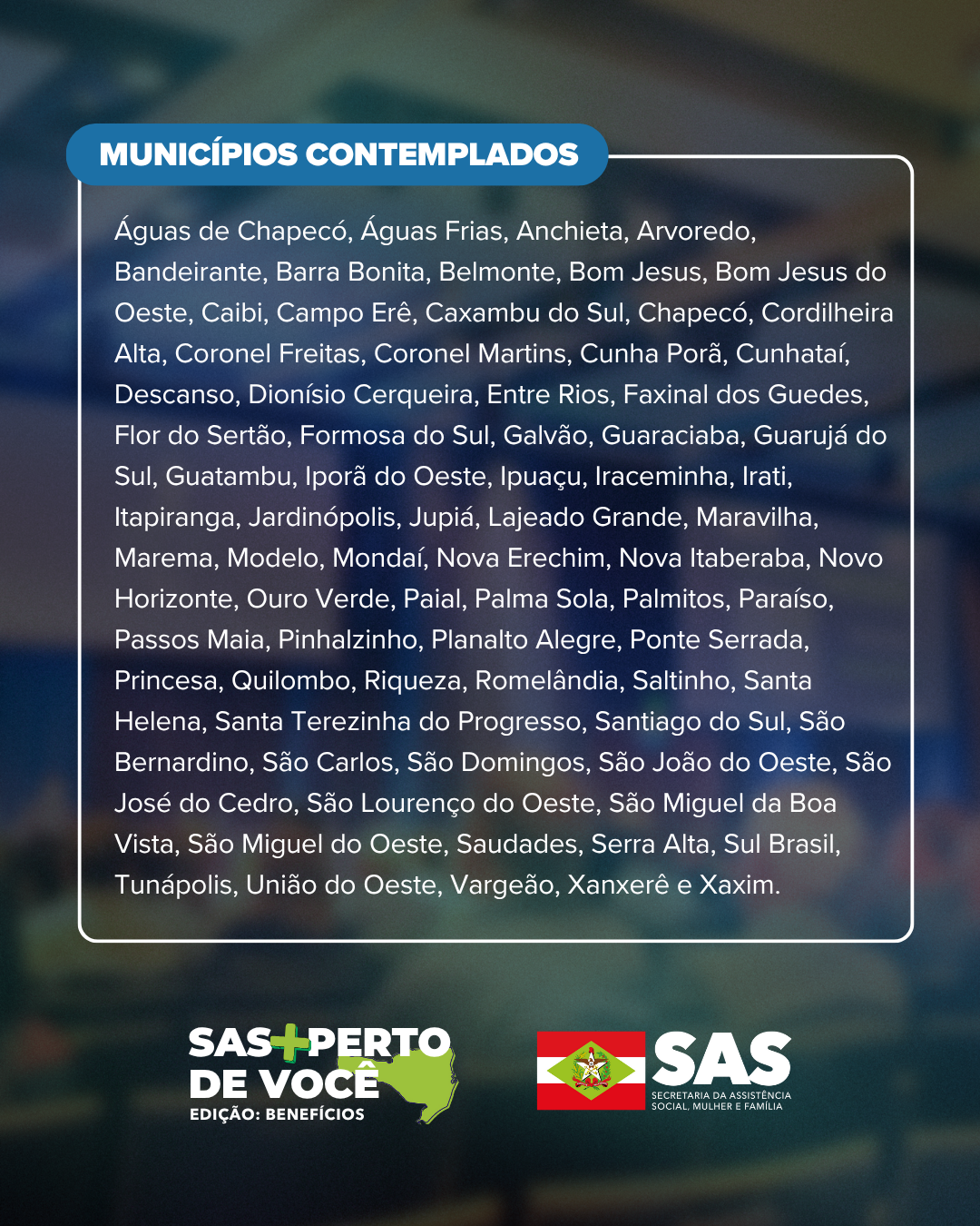 SAS mais perto de você Grande Oeste 3