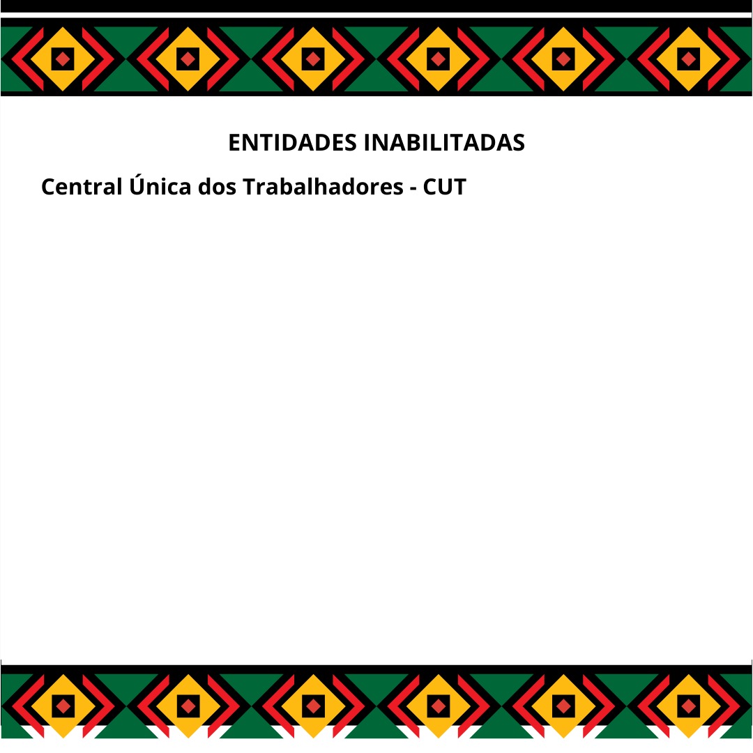 cepa Entidade Inabilitada