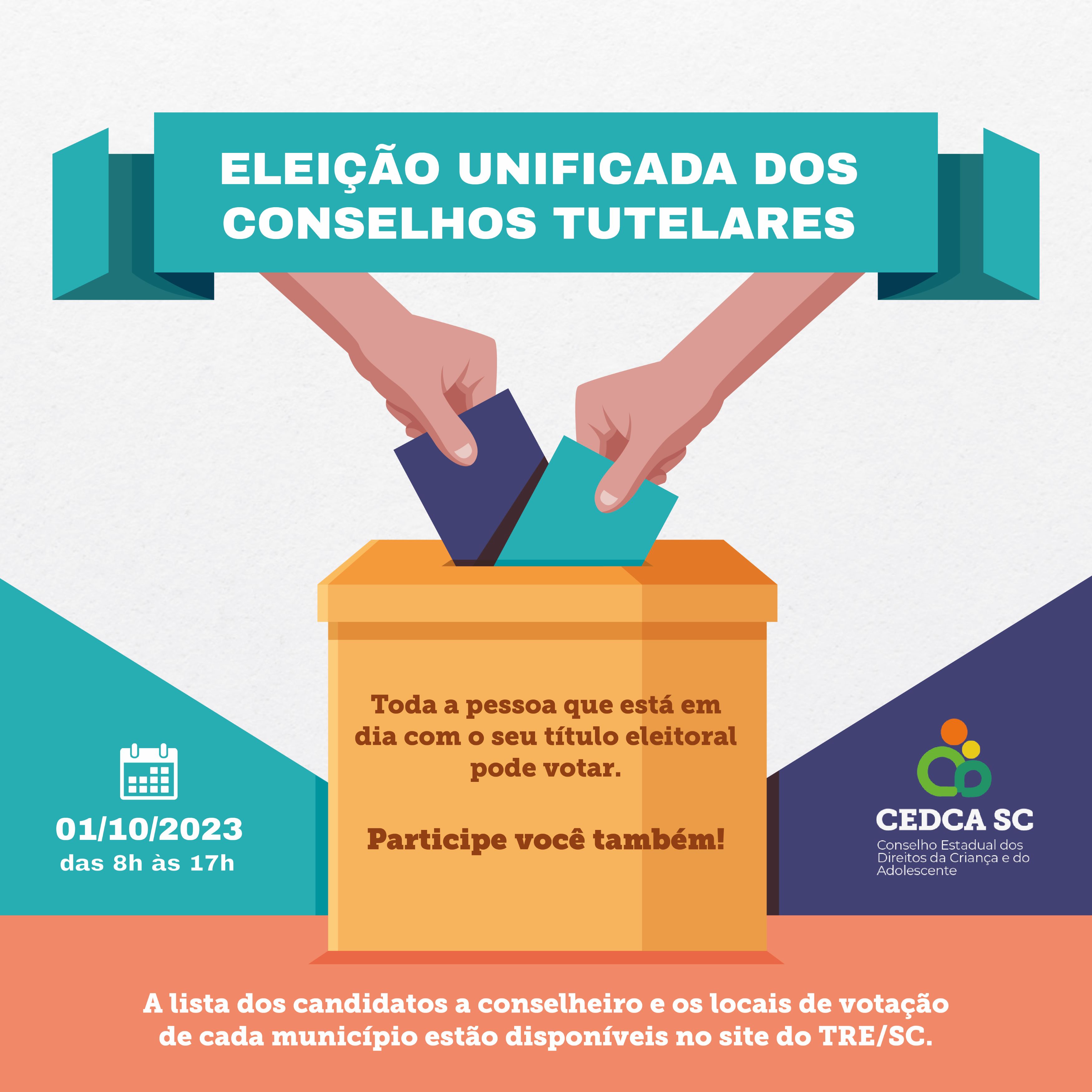 Eleição unificada dos conselhos tutelares